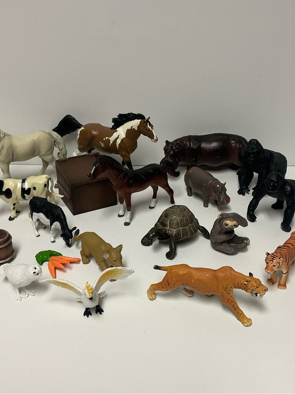 Toy Animals Lot- Papo, Tomy, etc- Farm & Jungle Figures